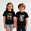 OZON Kids 2026 Хлопковая футболка с европейским и американским мультяшным принтом - Короткий рукав