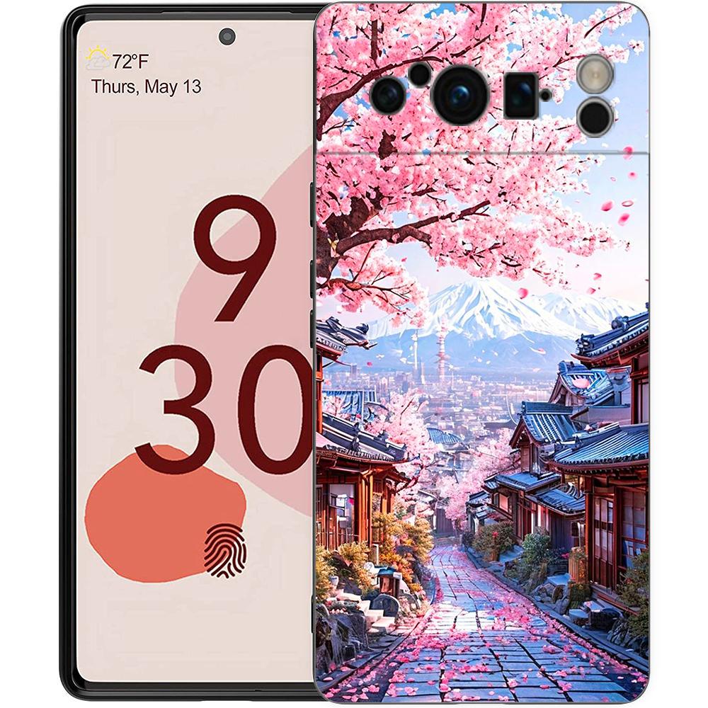 Серия 'Пейзажи Японии' Эстетизм Пейзаж Чехол для телефона для Google Pixel 9 8 7 6 Pro XL 8A 6A 7A 5G Мягкий ударопрочный ТПУ Чехол