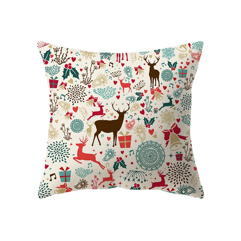 Рождественская тема Рождественские украшения с принтом наволочка для дома, гостиной, украшения дивана, подушка, наволочка