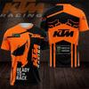 Футболка для мотогонок KTM, Унисекс, Подходит для занятий спортом на открытом воздухе, Отдыха и катания, Быстросохнущая взрослая футболка, 3D-печать.