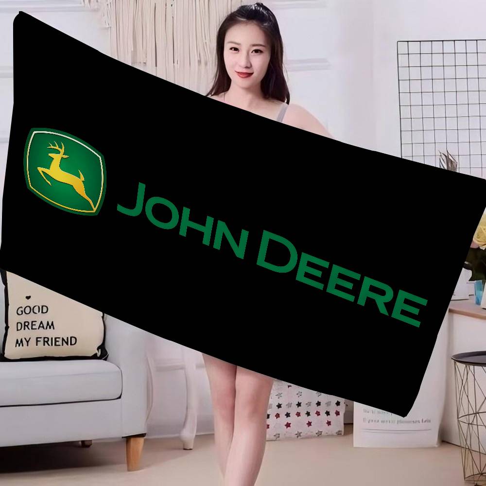 J-John-Logo-Deeres Аниме Пляжное Полотенце для Купания Мягкое Впитывающее Салфетка Детские Подарки для Детей Путешествия Кемпинг Спортзал
