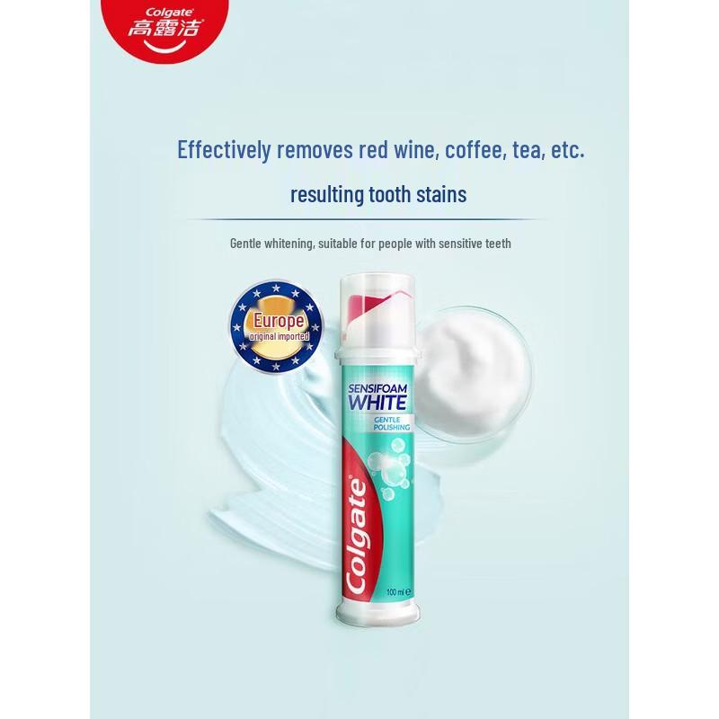 Colgate Whitening Dense Foam Toothpaste 3x100ml Pump
