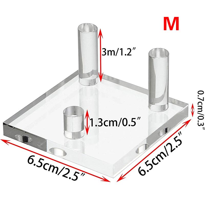 Acrylic Display Stand Holder Suport Shelf Base For Minerals Rock Specimens Geode Stones Jewelry Small Collectibles Display Rack
