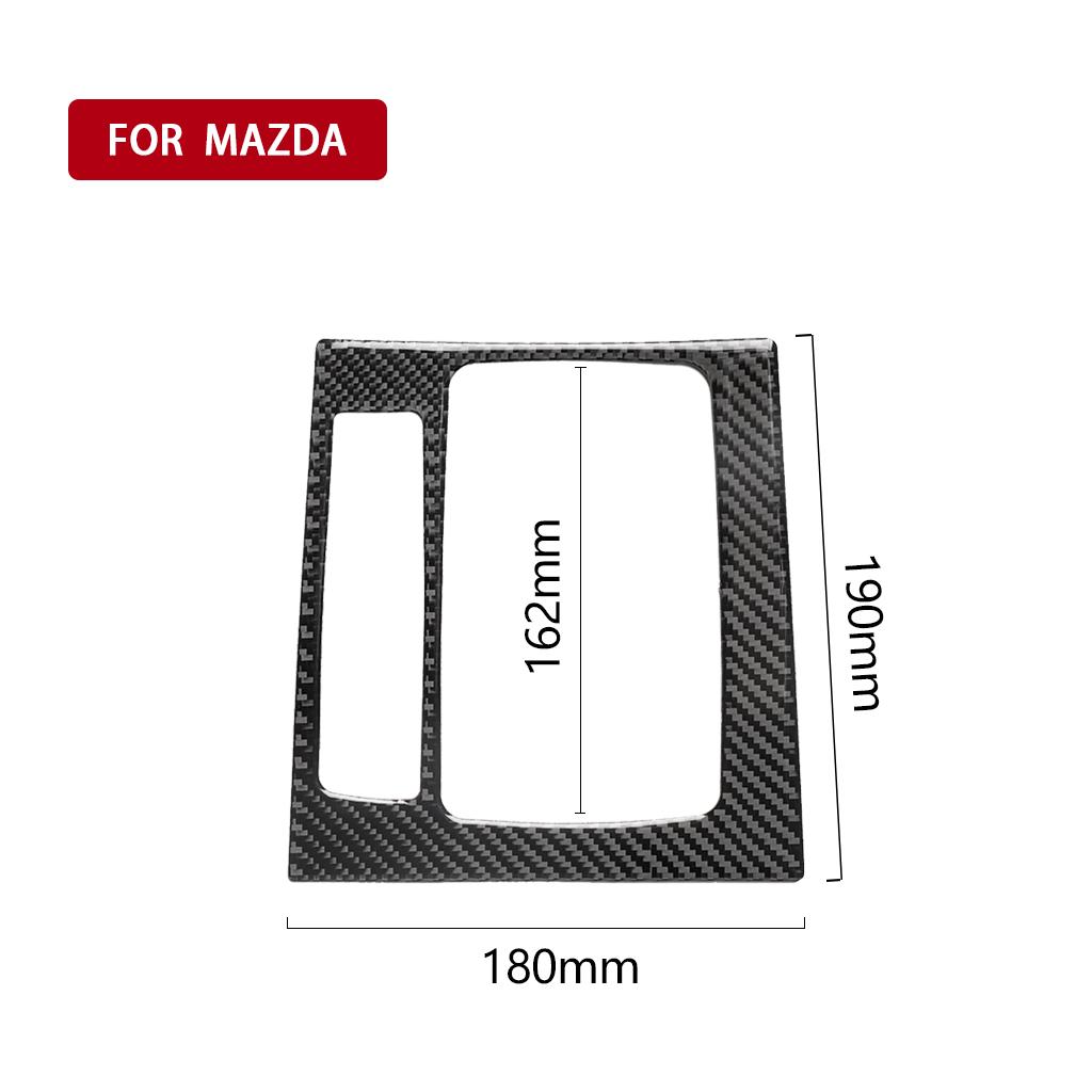 Подходит для Mazda Axela Atenza 2017-2018 Аксессуары из углеродного волокна салон автомобиля Центр управления переключением передач Панель Крышка Отделка Наклейка