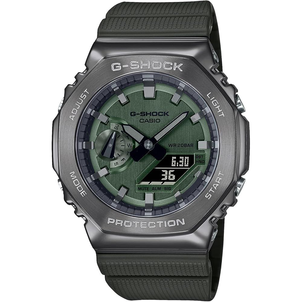 Casio G-Shock GM-2100B-3AJF Analog-Digital Watch, Black Resin Band, Water Resistant, Shock Resistant