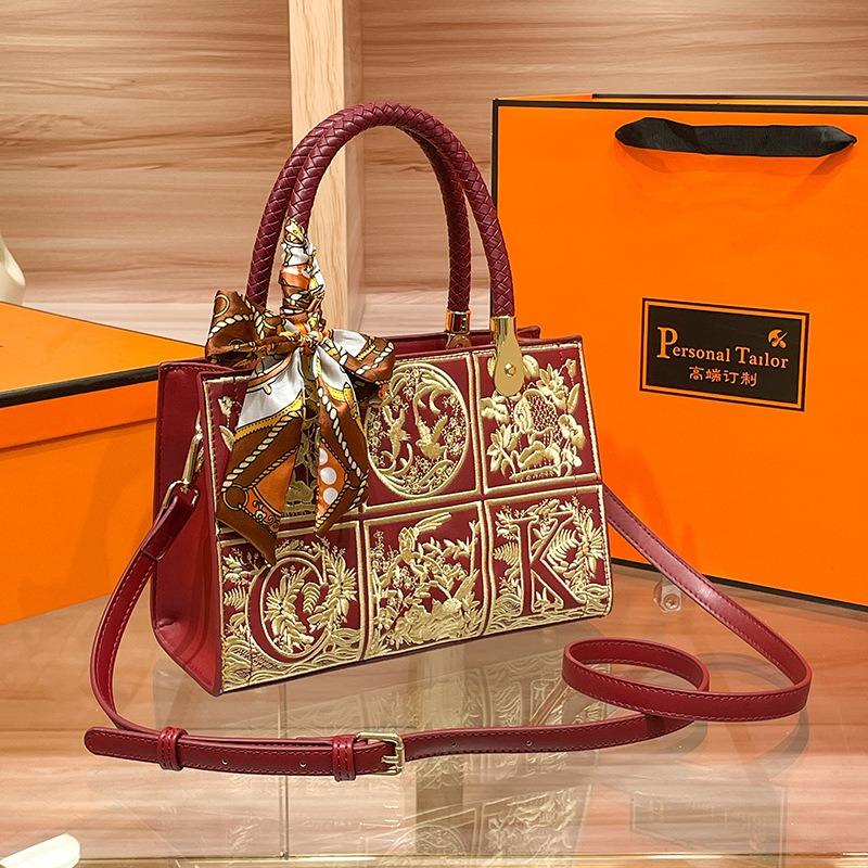 Женская сумка WDPOLO, новинка 2023 года, атмосферная сумка для мамы среднего возраста в китайском стиле, сумка Cheongsam для тещи, сумка через плечо