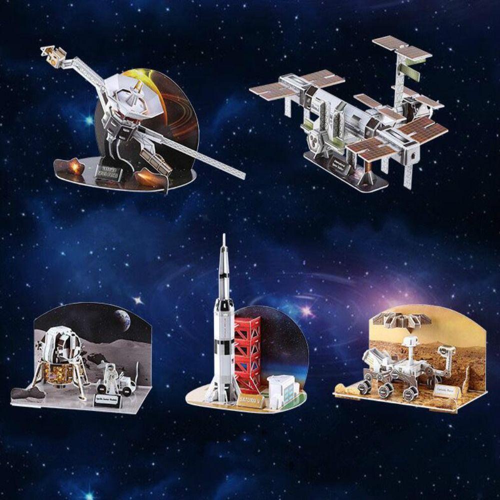 Paper Miniature International Space Station Model Apollo Lunar Module Birthday Gifts