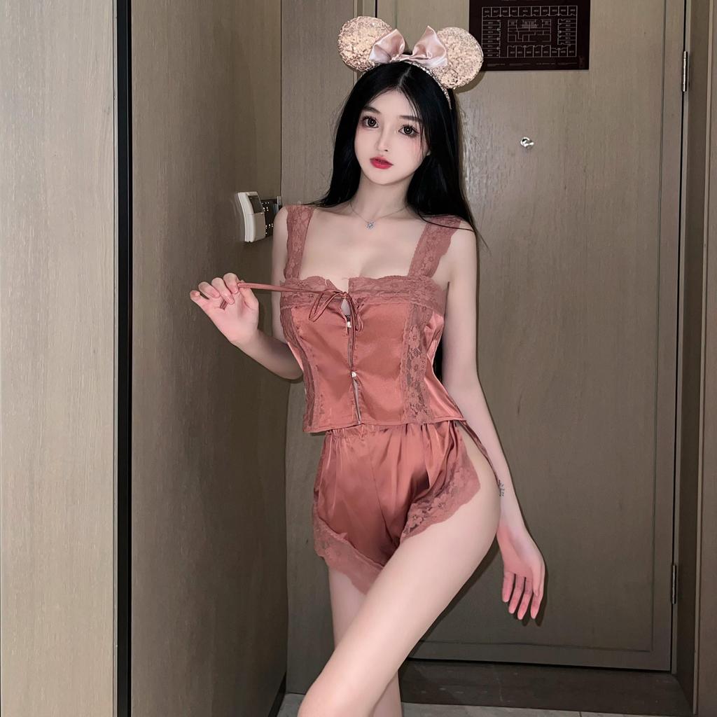 Прозрачный свадебный комплект нижнего белья 'Чистое Желание' - Страстный и Соблазнительный женский домашний костюм