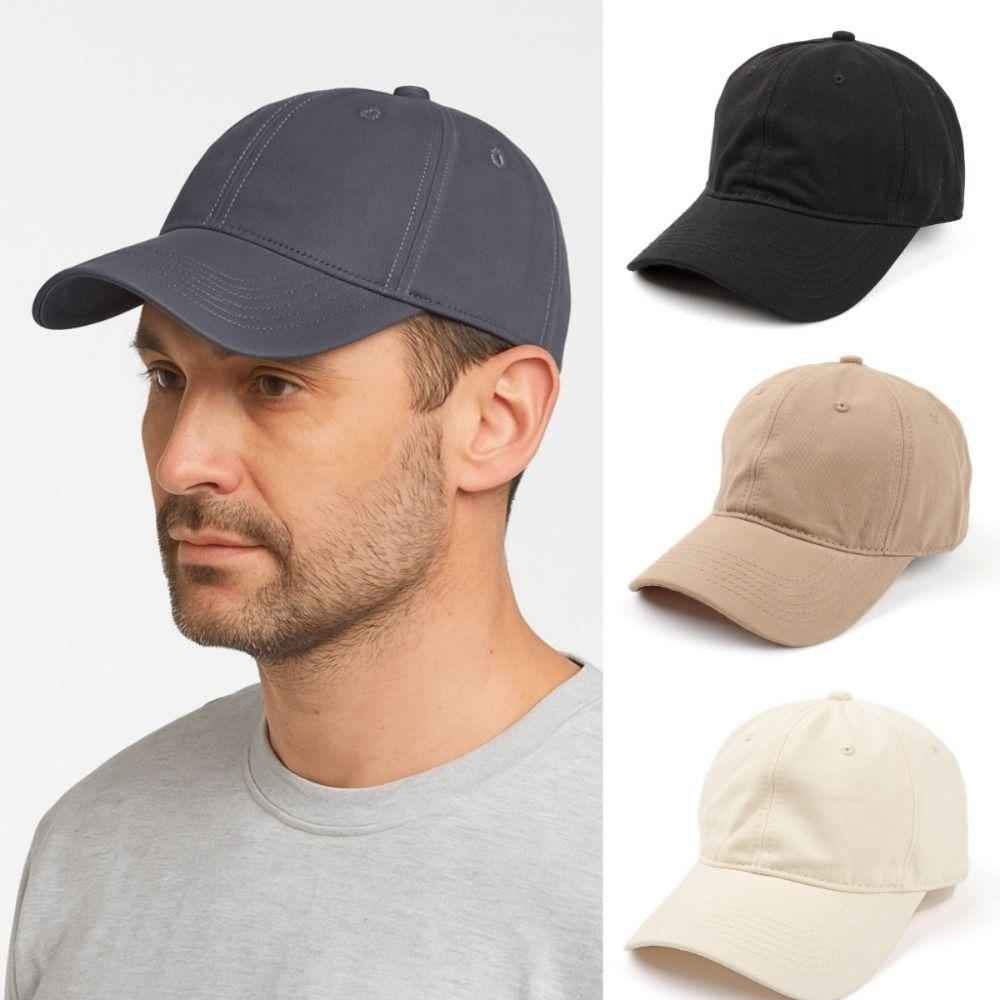 Simple Plain Baseball Cap Korean Sports Sunshade Hat Camping Hat Unisex Solid Color Cap Outdoor