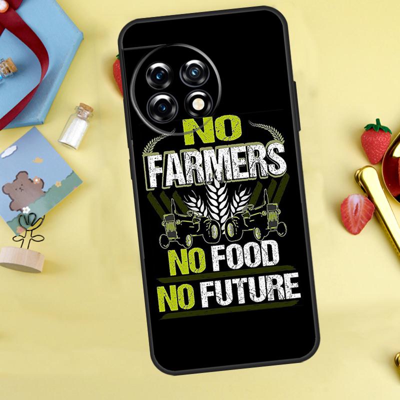 No Farmers No Food Case For OnePlus 15 13 12 11 10 9 13T 13R 12R 10R 10T 8T Nord 5 CE 4 3 2 Lite N20 N30 Cover