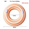 Rooxin Thickened Inflatable Swimming Ring Tube Water Park Swimming Circle For Kids Adults Swim Ring Pool Float Toy