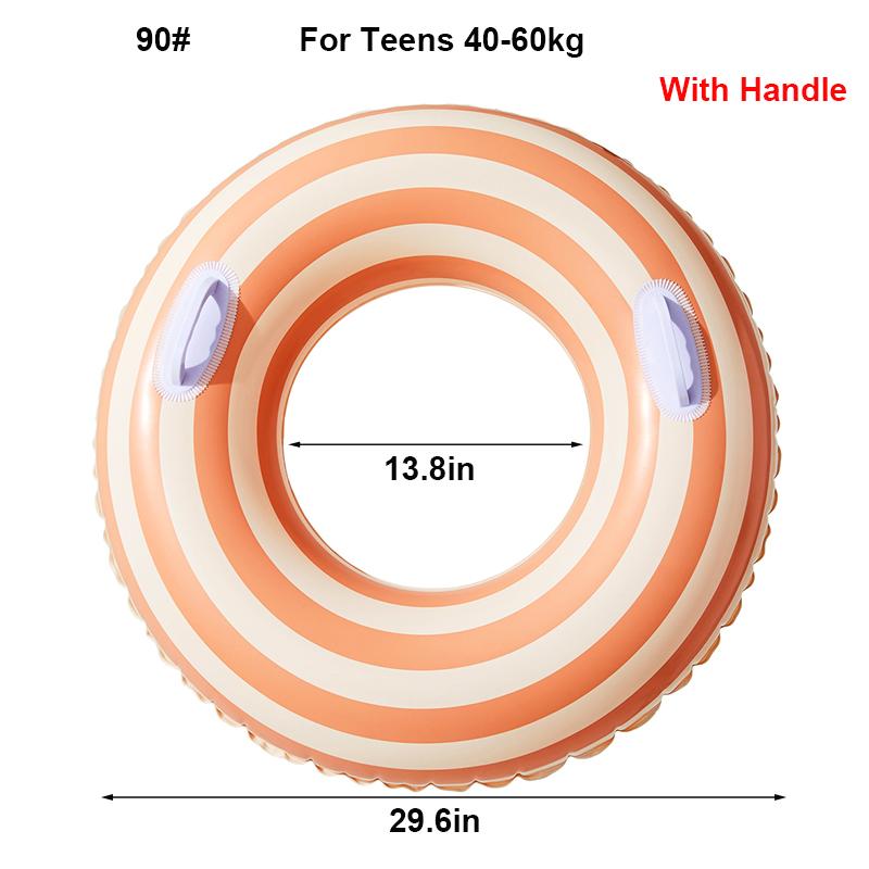Rooxin Thickened Inflatable Swimming Ring Tube Water Park Swimming Circle For Kids Adults Swim Ring Pool Float Toy