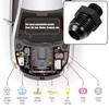 Universal Car Black 8AN Male to M14x1.5mm Male Flare Coupler Fitting Pack of 2