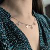 Серебряное колье с без камней, вес изделия 4,91 гр (2183983)