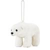 [COLORATA] Colorata Plush Mascot Polar Bear (Real Wild AnimalWith Chain) Cute Animal Bear Keychain Doll Gift Present (Checked Twice)  Christmas