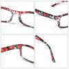 Women Portable Vintage Flowers Ultra Light Frame Reading Glasses Eyeglasses Eye Protection