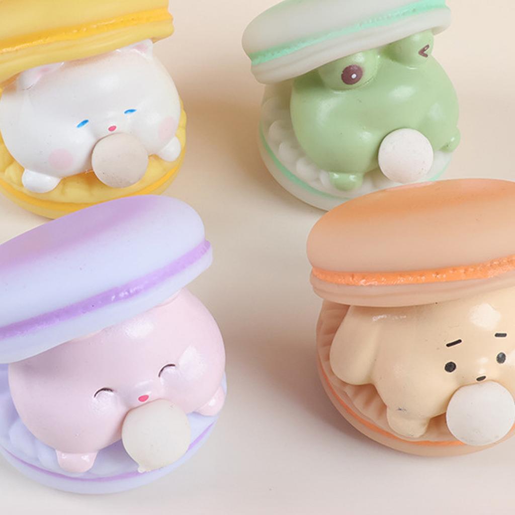 Мультяшный макарон, пузырьковый гамбургер, игрушка-сквиши для снятия стресса, сенсорный фиджет, украшение для офисного стола, подарок