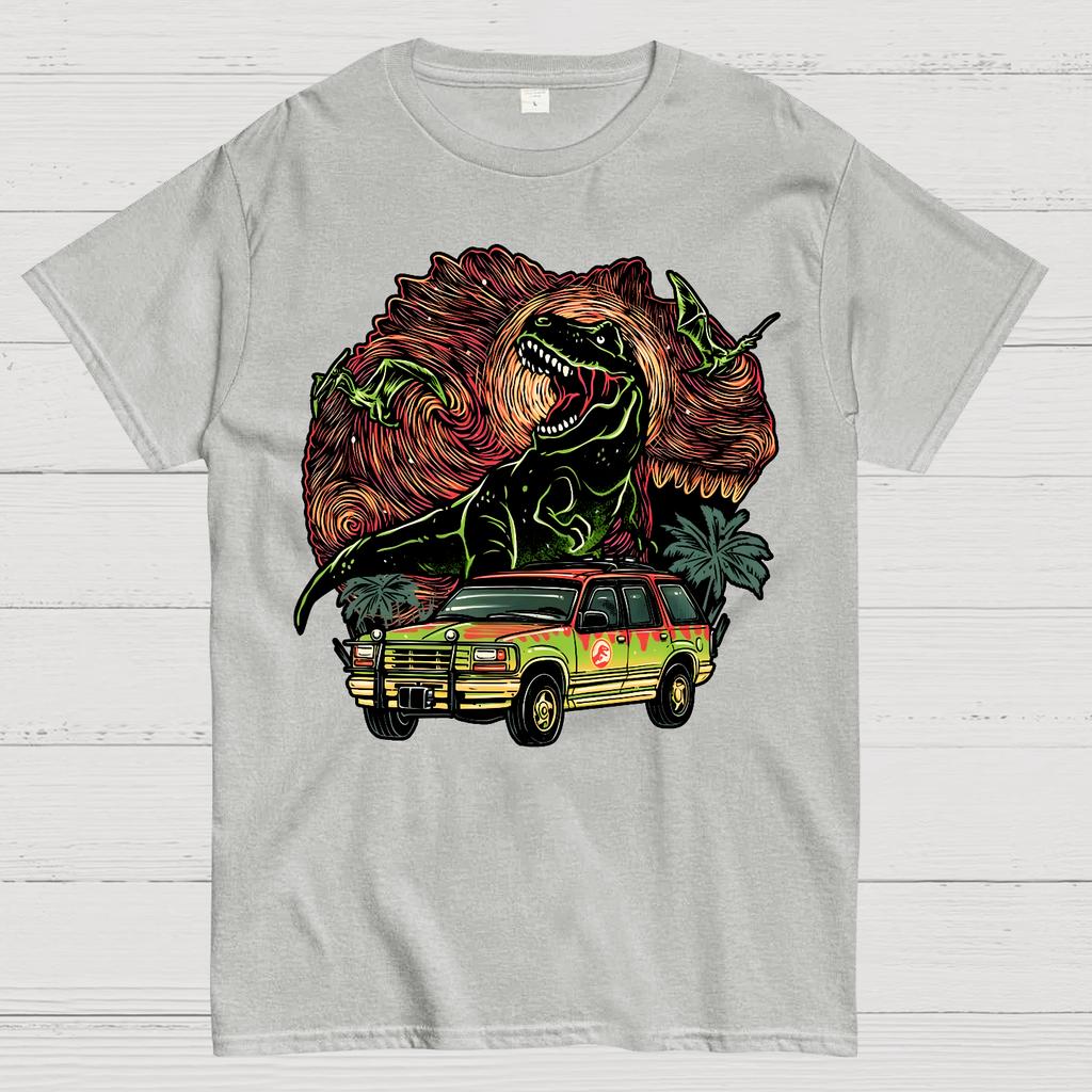 Dino Expedition Unisex 100% Cotton Summer Casual Cool Loose T-Shirt