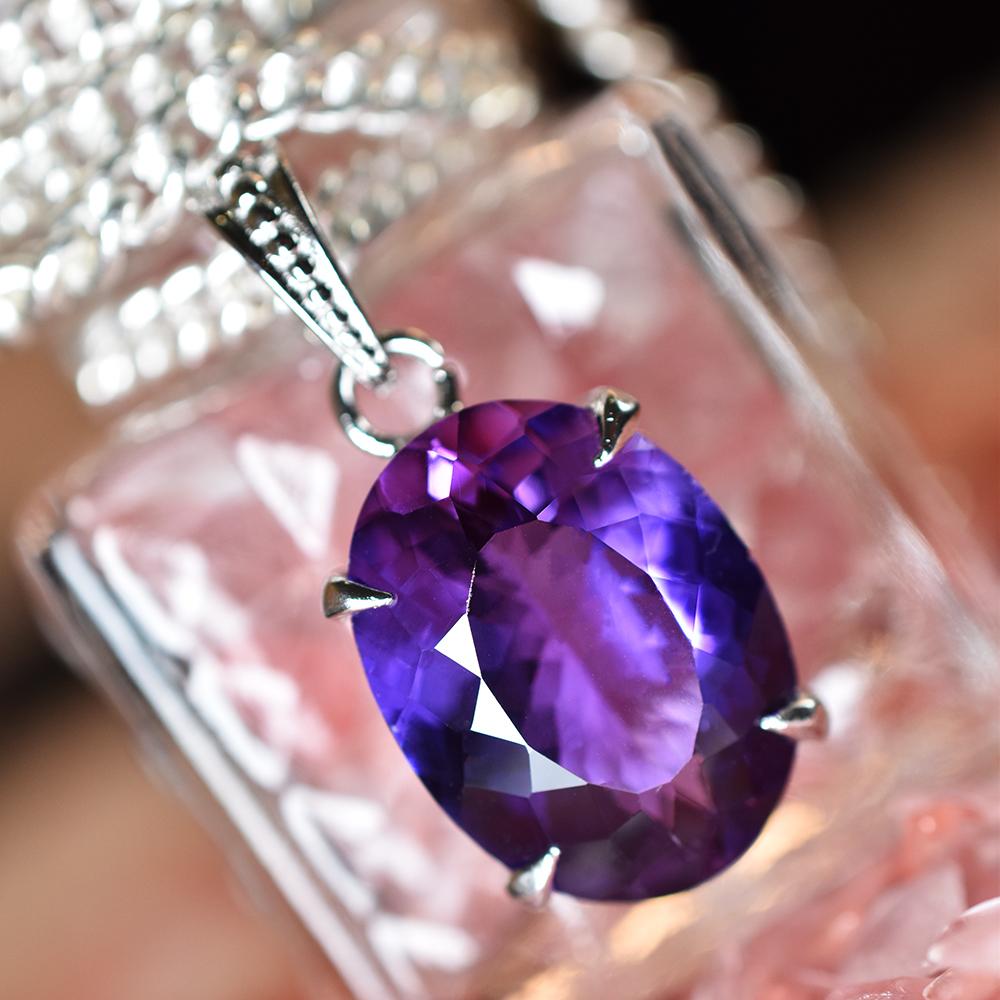 925 CERTIFIED 29.70 Ct Sterling Silver Pendant Natural Purple Tanzanite Jewelry MY.PDS-336-NS
