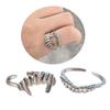 Модный набор колец с раздельным ободком на вампирскую тематику, регулируемые прочные сплавные модные украшения для вечеринок, повседневной носки