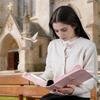 Чехол-книжка с крестом из веганской кожи, пылезащитный, с карманом для телефона, чехол для переноски, встроенная закладка-лента, 1 шт.