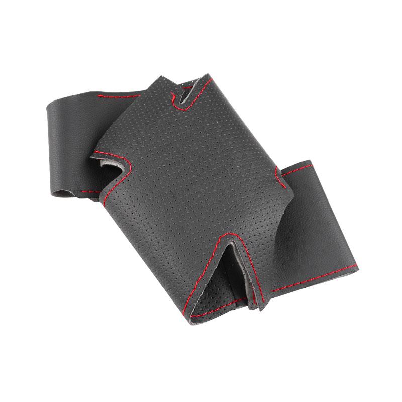 For Land Rover Discovery Sport 2015 2016 2017 2018 Car Accessories Inner Steering Wheel Perforated Microfiber Leather Cover Trim