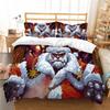 Christmas Deluxe Home Bedding Set Quilt Cover Pillowcase Bedroom Bedding Set Duvet Cover Full Size Bedspread