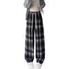 TonLion Women's Fleece-Lined Plaid Slimming Casual Pants