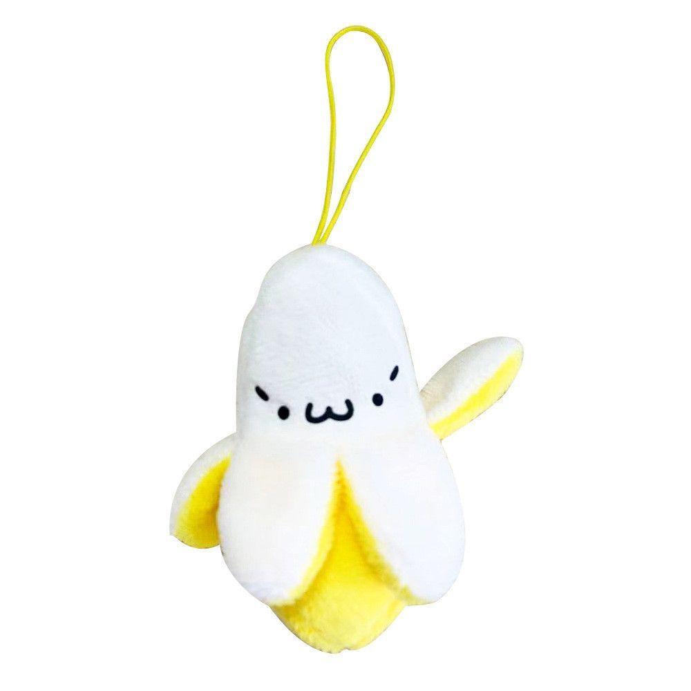 New Bags Phone Pendant Soft Plush Toy Keyrings Banana Pendant Mini Key Chains