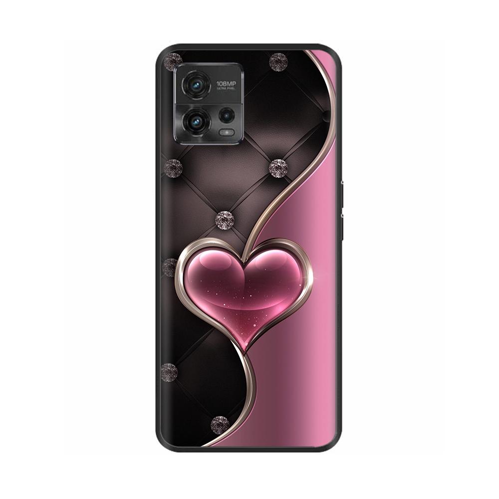 For Moto G72 Case Couple Panda Phone Back Cover For Motorola G72 Cover MotoG72 G 72 Protective Soft Liquid Silicone Funda Bumper