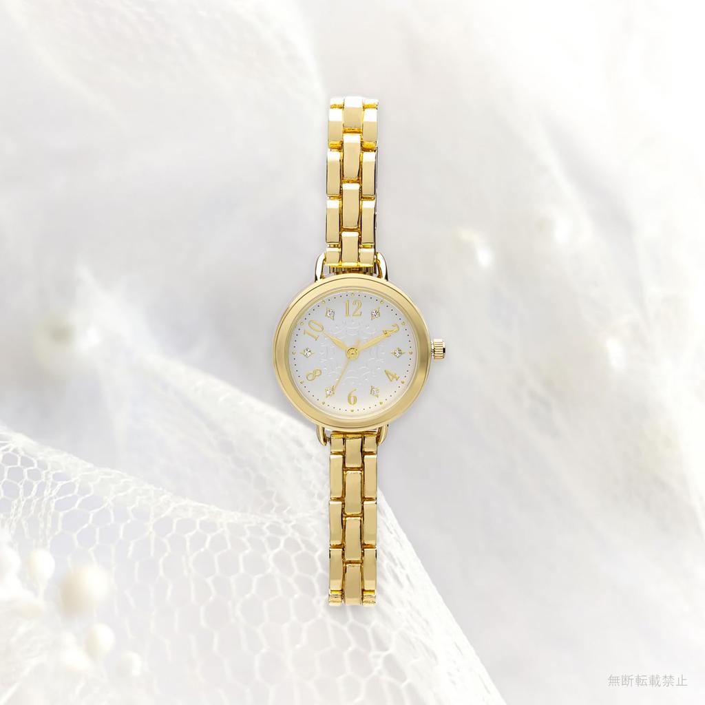 Watch Analog Nickel Free 5 ATM Waterproof Metal Band Gold WP Yera [Fieldwork] Women's ASS175-2