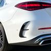 For Mercedes-Benz C-Class W206 C200 C220 C260 C300 AMG 2022 2023 Rear Bumper Splitter Body Kit Spoiler Air Vent Cover Sticker