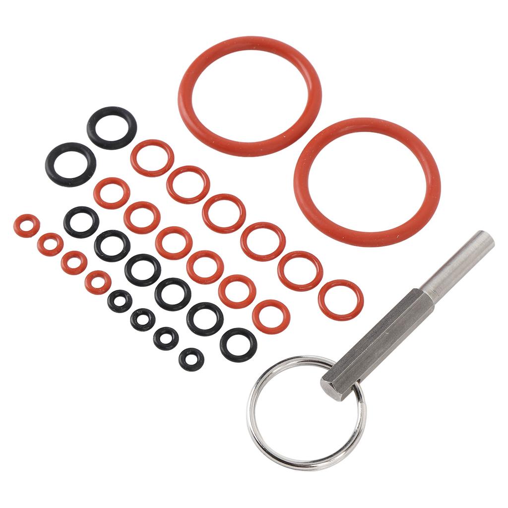 30 шт. Силиконовые уплотнительные кольца для кофемашины с ключом-инструментом для ремонта кофемашины, силиконовый набор для ремонта уплотнительных колец, набор для обслуживания