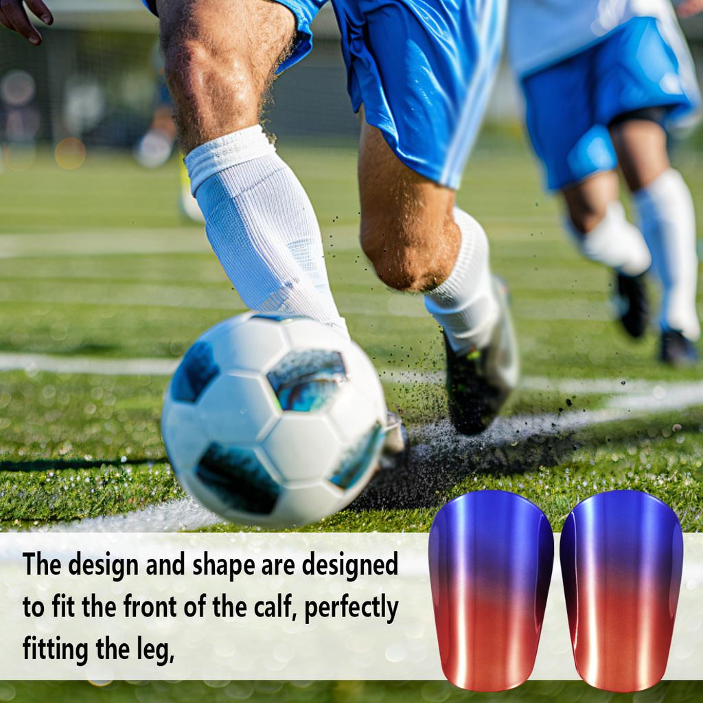 Thickened Sports Protective Plates Electoplated Football Shin Guards with PU Knee Pads Competition Gear for Sports Athletes