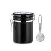 Airtight Coffee Tea Storage Container Can Stainless Steel Canister With Scoop