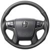 РЕАЛЬНЫЙ Руль [210 Crown] Серия Original, Полностью кожаный, Черная строчка, H30-LPB-BK-CRW