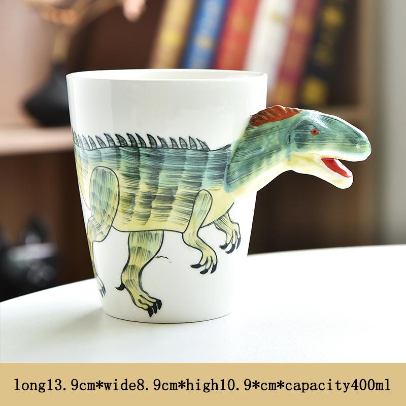 Creative Dinosaur Shaped Water Cup Cute Animal Ceramic Mug Office Water Cup Breakfast Cup Gift Coffee Mug Home Decoration