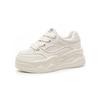 White Sneakers Women All MatchSpring Autumn New 6cm Thick Sole Fashion Sport Casual Shoes Slimming Leg Lengthening Footwear
