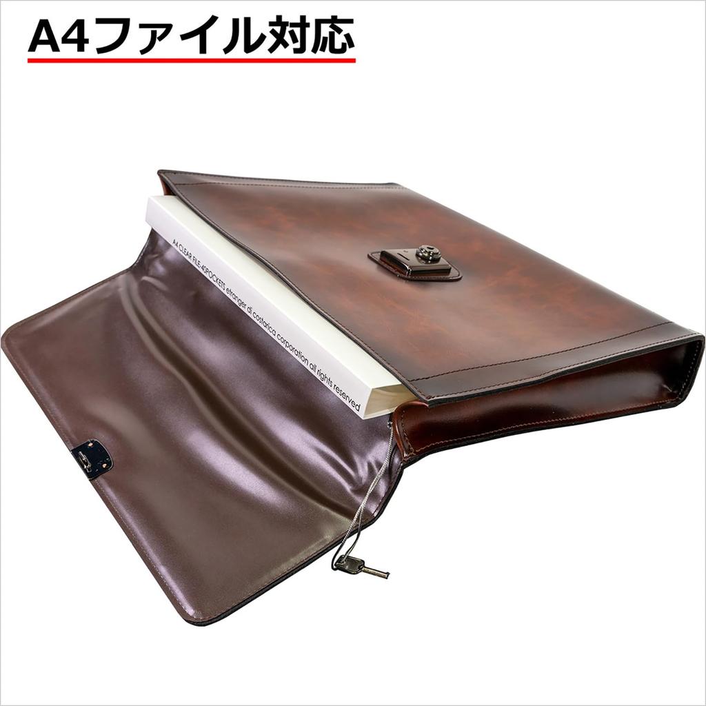 Сумка-клатч Takehachi Business Bag из ПВХ с теневым покрытием, совместимая с файлом А4, 870 г, сделано в Японии, производство Toyooka, набор из 2 лент для кабеля tm0713 +