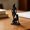 3D-печатная фигурка женщины и собаки, скульптура собаки - египетской богини, коллекционная настольная статуэтка для гостиной, спальни, книжной полки, декор для стола