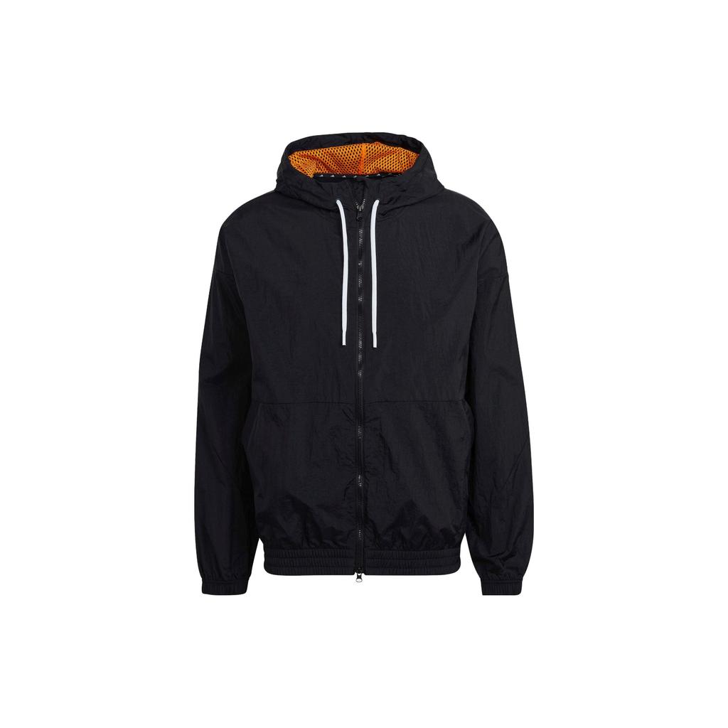 Adidas Zip-Up Hooded Jacket Men Tops Black HF4851