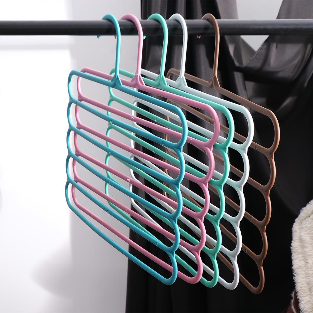 Bedroom Wardrobe Multilayer 5 Layers Storage Rack Clothes Hanger Pants Hangers Trousers Hanger