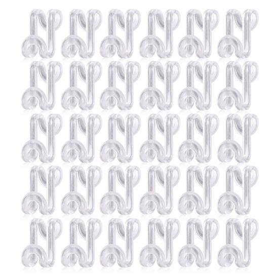 30/60Pcs Garment Hook Multi-Layer Hanger Connectors Heavy Duty Universal Stackable Closet Organizer Hooks