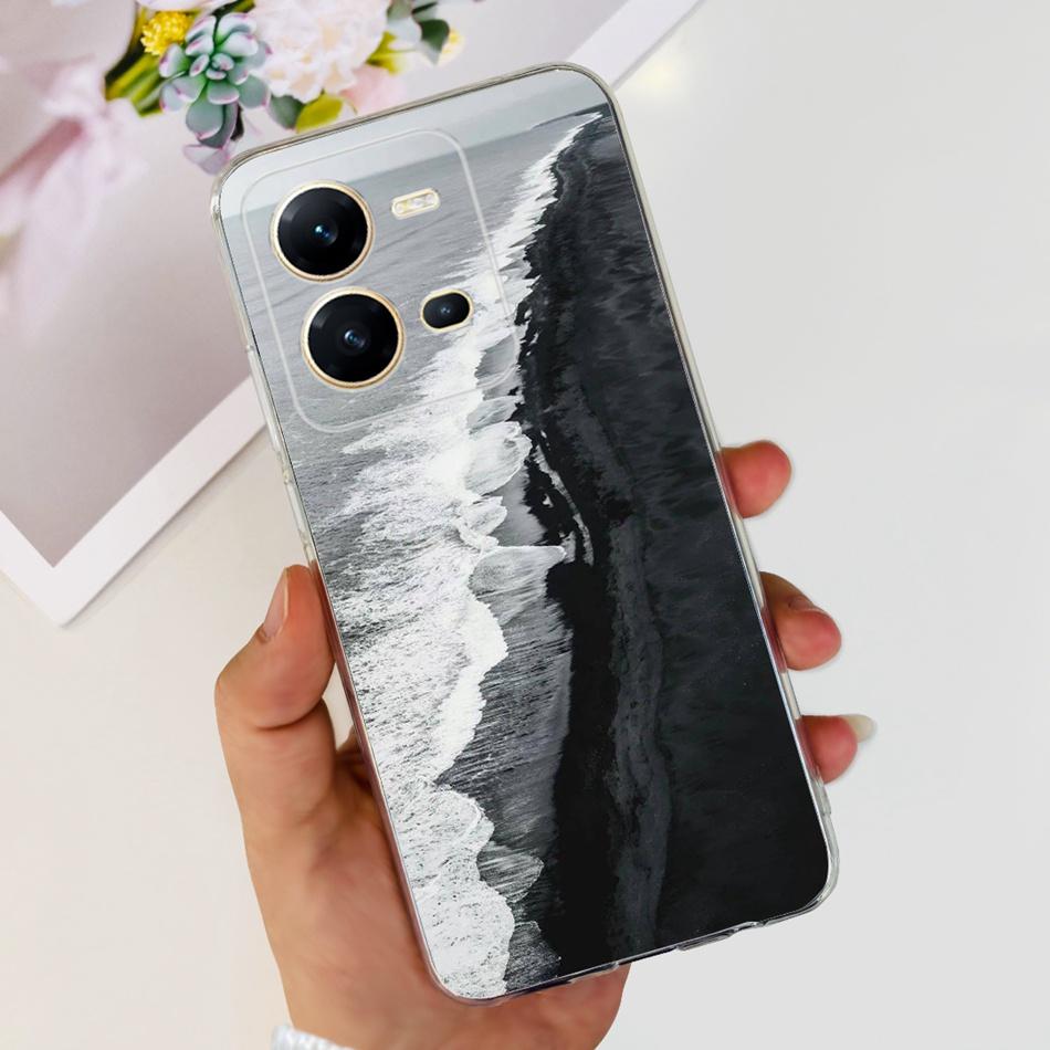Чехол для Vivo V25 5G Vivo V25e 4G VivoV25 V 25 25E V2202 V2201 Модный Крутой Рисунок Мягкий Силикон ТПУ Чехлы для Телефона