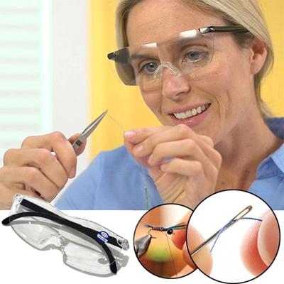 HD увеличительные очки для чтения с блокировкой синего света для пожилых людей, очень большой дизайн без оправы, легкая и удобная посадка