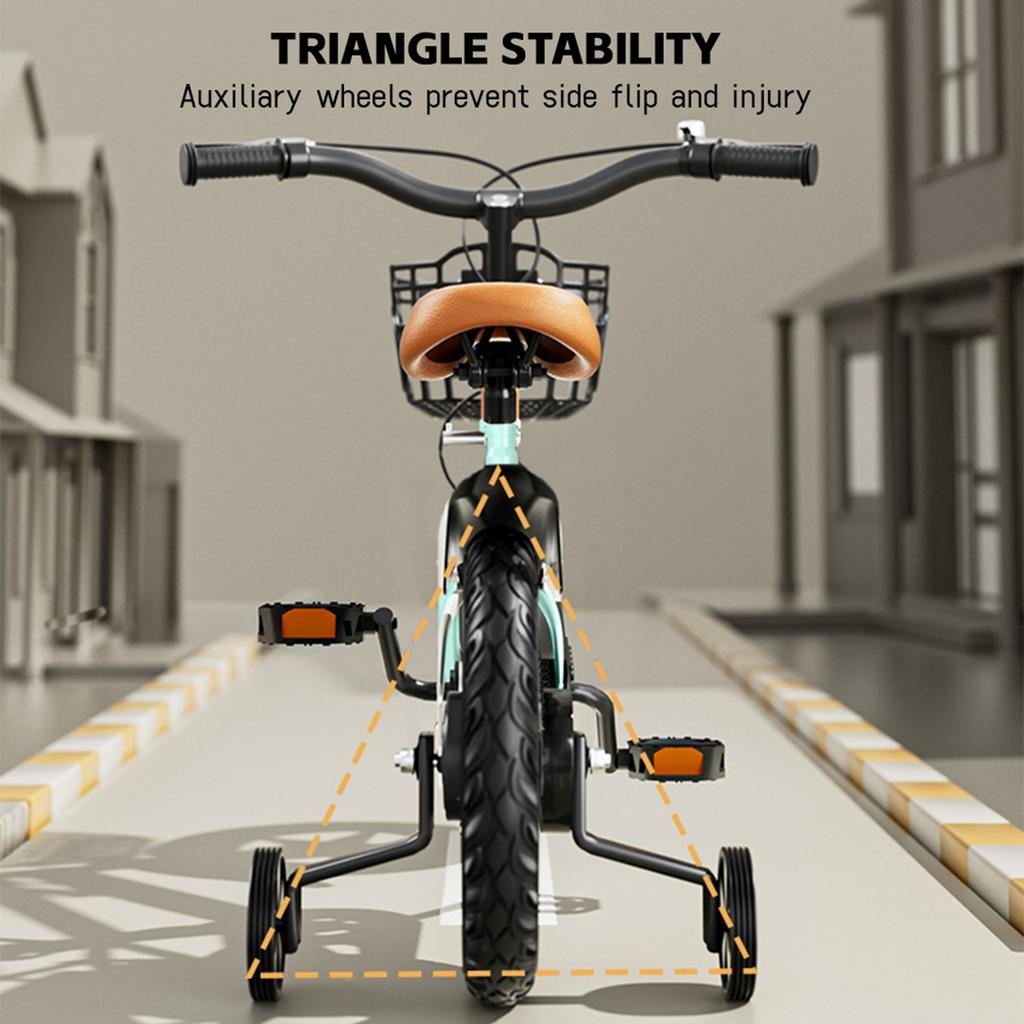 Детские для девочек 3-7 лет со страховочными колесами корзиной Детские детские 14-дюймовые девочки подростковые велосипеды