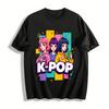 Худи с принтом K-POP женской группы Модное Сладкое Крутое Свободное Худи Повседневная Куртка Для Подростков Футболка из чистого хлопка