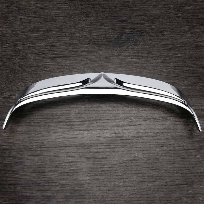 Motorcycle Chrome Rear Mud Flap Trailing Edge Cover Mudguard Flare Trim Tip For 2007-2016 Flstf Softail Fatboy