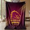 Brisbane Broncos Flannel Fleece Blanket Cozy Warm Throw Blanket For Couch Bed Travel All Season Use