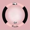 1pc Design Winter Plush Short Car Steering Wheel Cover, Warm Non- Vehicle Wheel Protector with Inner Ring, Synthetic Fiber Material